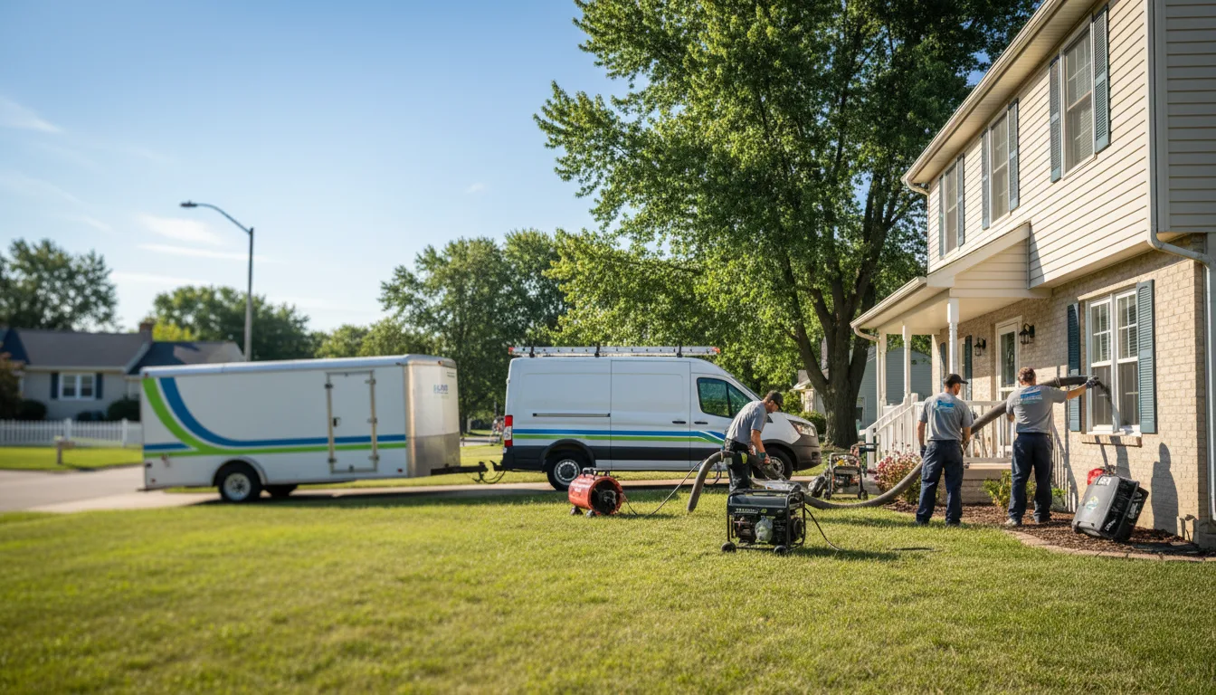 Flooded Basement Restoration And Cleanup With Repair in Madison, AR near me